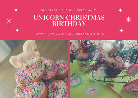 Unicorn Christmas Birthday Party