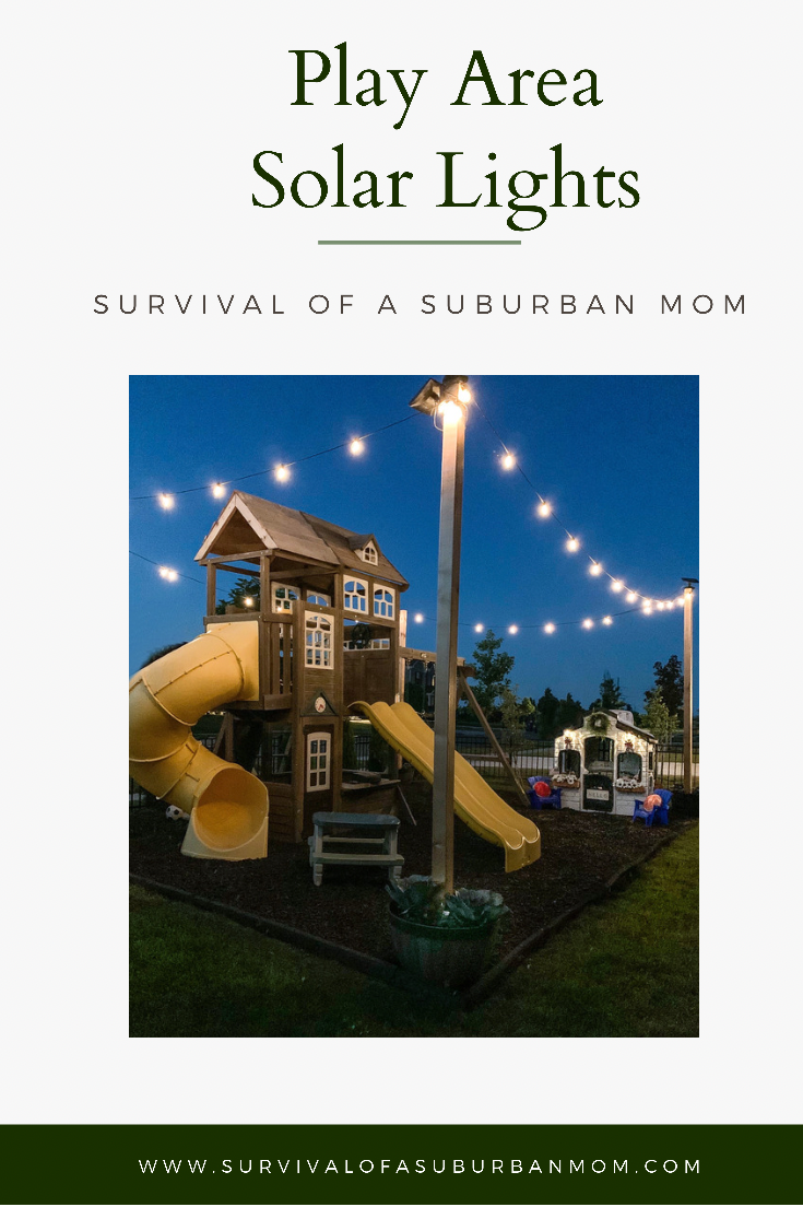 Outdoor Play Area Solar String Lights - Survival Of A Suburban Mom